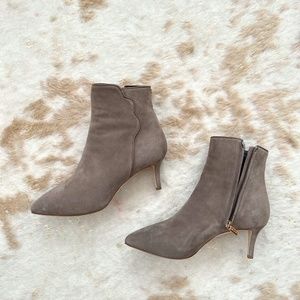 Sarah Flint Perfect Dress Bootie 60 in Taupe Suede